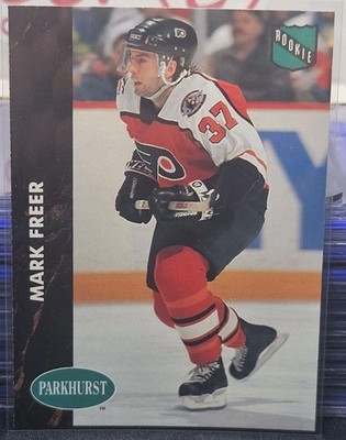 91-92 Parkhurst Mark Freer Rookie     Philadelphia Flyers 