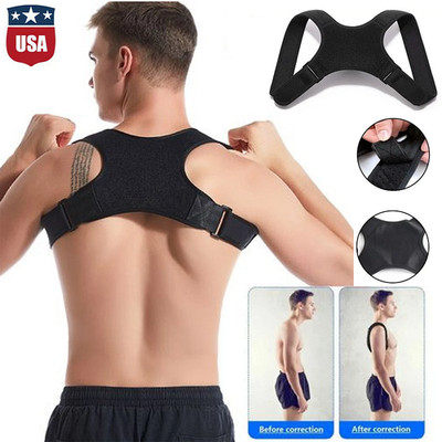 Back Posture Corrector Shoulder Straight Support Brace Belt Therapy Men Women