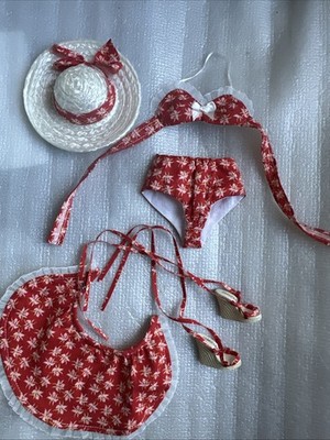 JAMIEshow 2013 GENE MARSHALL 16  WHITE ORCHID RESIN DOLL 1940 s BEACH OUTFIT LE