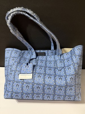 Addison Bay x Neely & Chloe Blue Floral Print Tote Bag   Limited Edition