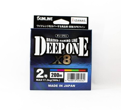 Sunline P.E Line X8 Deep One HG 200M P.E 2 38lb Multi (8262)