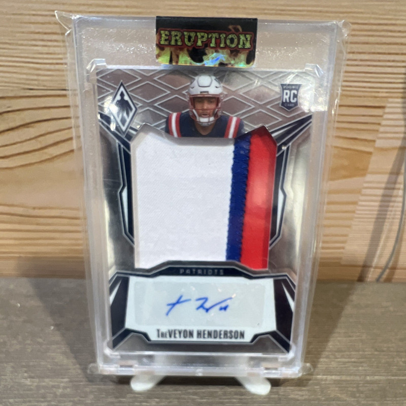 Panini 2025 Phoenix TreVeyon Henderson Patriots Rookie Patch Auto RPS-THN /199