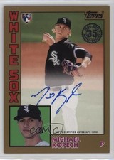 2019 Topps 1984 Topps Baseball Auto Gold 10/50 Michael Kopech #84A-MKO Auto 4zx