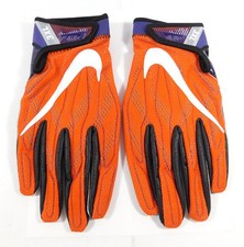 Clemson Tigers Team Issued Superbad 4 Orange/Orchid Size 3XL FB Gloves PGF432