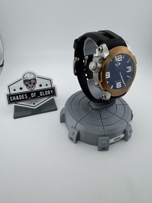 OAKLEY KILL SWITCH SILVER BLACK WHITE W/ ROSE GOLD BEZEL WATCH 26