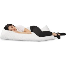 Adjustable Body Pillow-54x20 In Shredded Memory Foam for Side Sleepers&Pregnancy