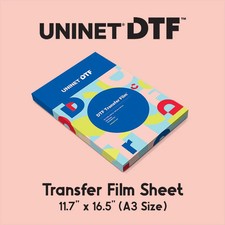 Uninet DTF Triple Coated Transfer Film Sheet A3 Size 11.7" x 16.5"- 100 sheets
