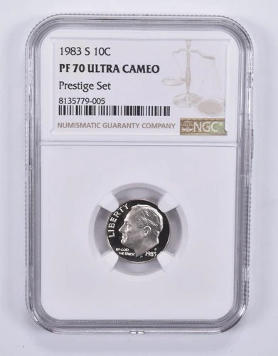 1983-S Roosevelt Dime Prestige Set PF70 UCAM NGC Brown Label *3344