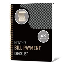 Undated Monthly Bill Payment - 48-Month Undated Financial Organizer with Inco...