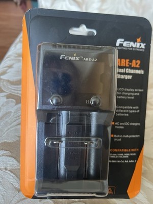 Fenix ARE-A2 Dual Channels Charger, Battery Charger ( NO battery) New