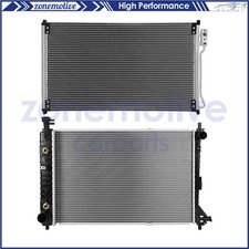 For 1998-2003 2004 Ford Mustang Aluminum Radiator Ac Condenser Cooling Kit