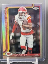 2025 Topps Chrome Xavier Worthy Light Board  Logo Variation SP KC Chiefs