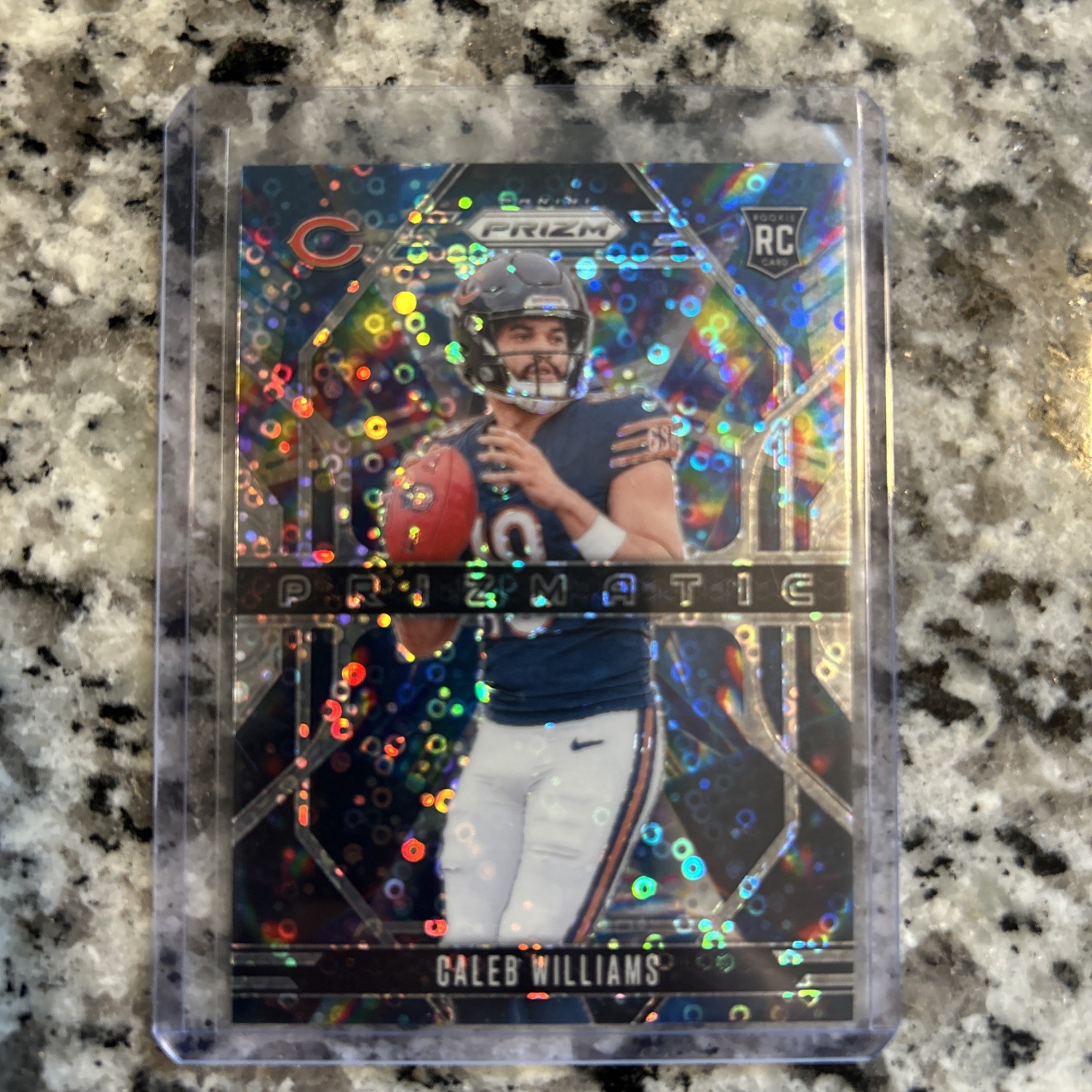 2024 Panini Prizm Caleb Williams Prizmatic No Huddle Disco Rookie RC SP Bears #1
