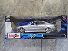 🔥MAISTO MERCEDES BENZ SL 55 AMG 1/18 LUXURY SPECIAL EDITION SILVER 