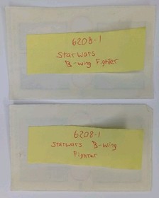 LEGO Star Wars Partial Sticker Sheet Lot (24 Sheets) 2005&ndash;2015 | Sets 6208&ndash;9498