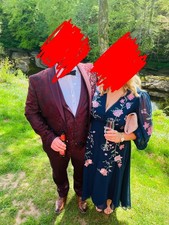 Burgundy Frencheye Dinner Suit Size 56