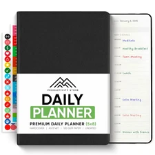 Daily Planner 2026 (5" x 8") - The Ultimate Daily Workflow Planner with Hourl...