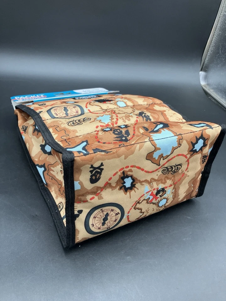 Bolsa de almuerzo congelable Packit nueva. Divertido diseño de mapa del tesoro Foto 3 de 4