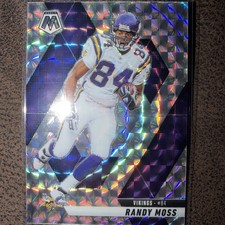 2025 Mosaic Football Randy Moss Silver Mosaic Prizm
