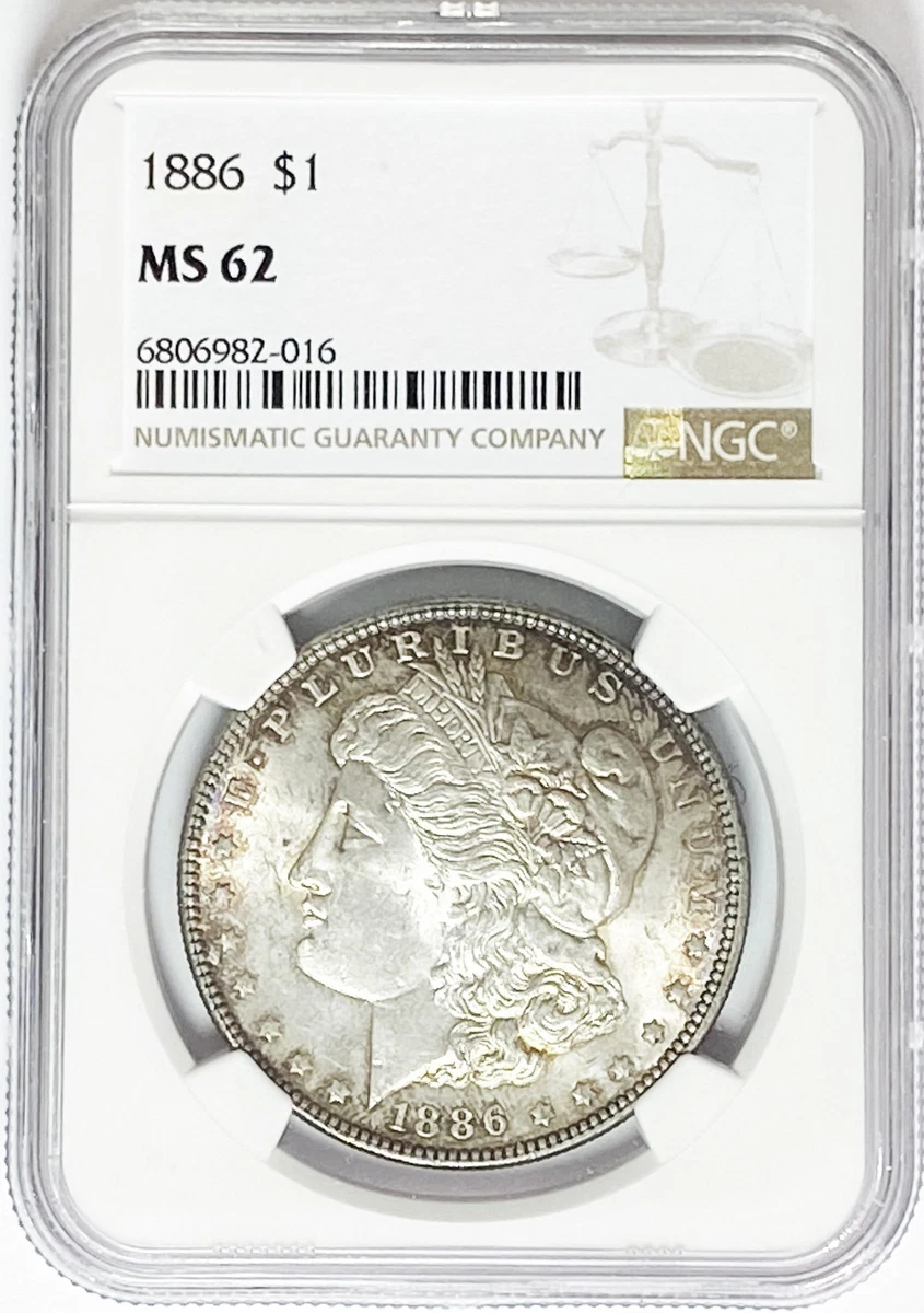 MS 62 Graded 1886 Year Morgan US Dollars (1878-1921) for sale | eBay