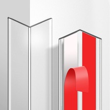 Wall Corner Protector 4 Pack 17.7in x 1.18in Clear Self Adhesive Edge Guard