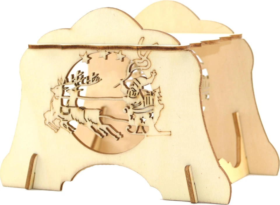 Schwibbogenerhöhung  Podest - je 1x Rentier und Schneemann - Bild 2 von 3