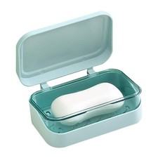 Soap Dish With Lid Soap Dish With Drainage Tray Dustproof Container Soap Box