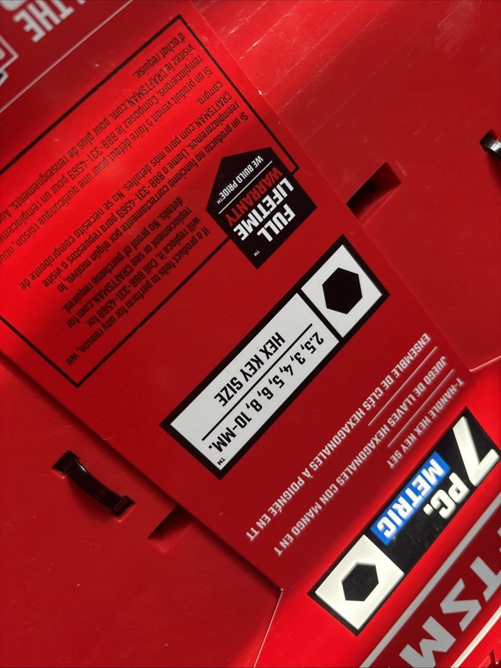 Craftsman 7 piece T-Handle Hex Key Set - Image 3 of 4