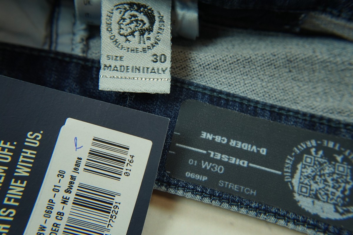 DIESEL D-VIDER CB-NE 069IP 69IP JOGG SWEAT JEANS DENIM W30 L28,5