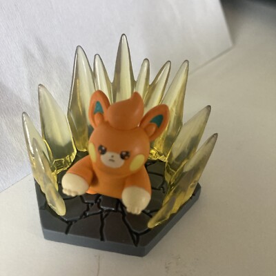 Gacha Mini Figur Pawmi Pokemon Diorama Sammlerstück Neu mit Beipackzettel & Kapsel