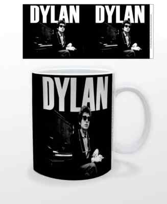 BOB DYLAN BW PIANO 11 OZ MUG COFFEE TEA FOLK ROCK MUSIC ICONIC CLASSIC GIFT FUN!