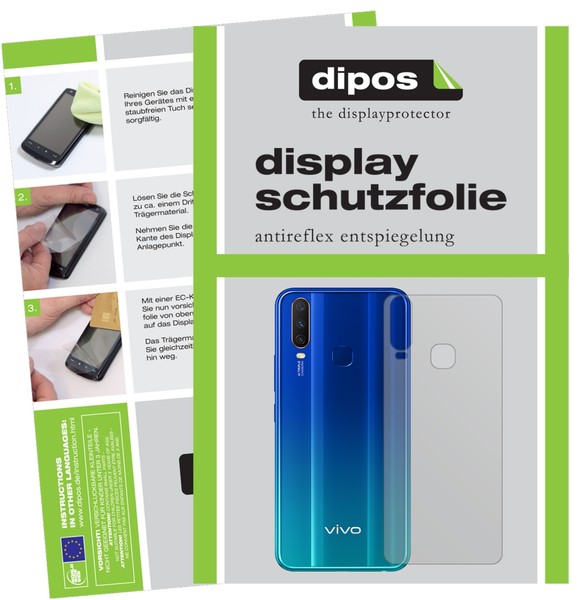 Schutzfolie FüR Vivo Y12 RüCkseite Display Folie Matt Displayschutzfolie-image