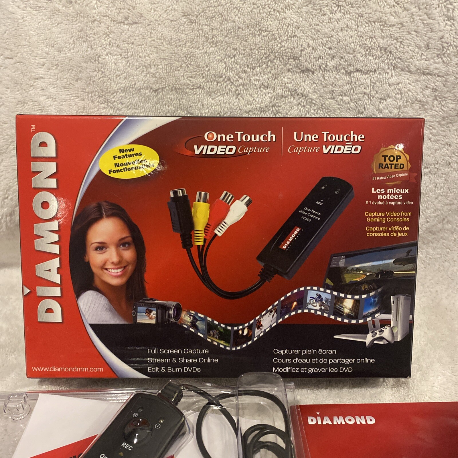 Diamond Multimedia VC500 USB 2.0 One Touch VHS to DVD Video Capture