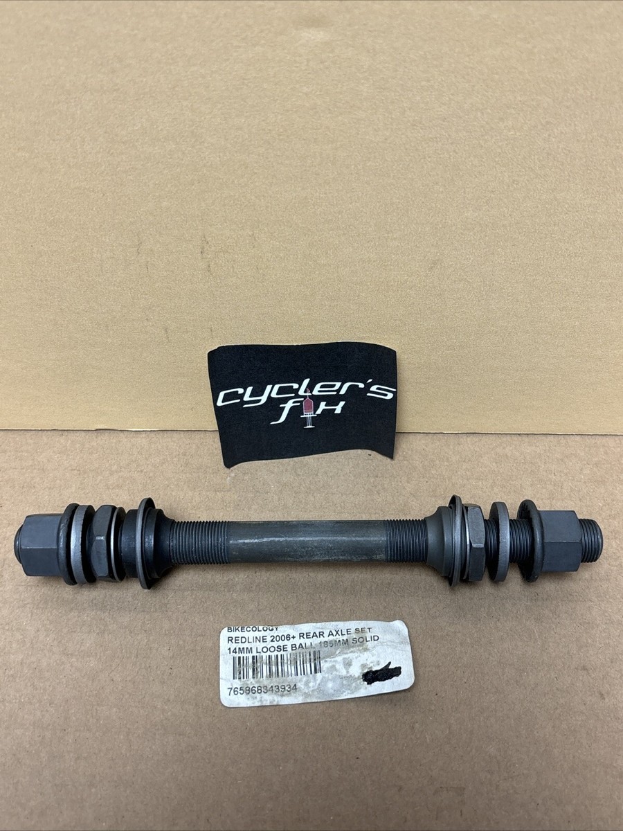 NOS Redline 2008+ 14mm Solid Rear Axle 185mm Loose Ball Bmx