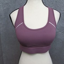 Sports Bra Women Large Pink Mauve High Impact Athletic Support Gym Ready