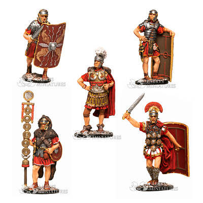 Römische Legio II Augusta 5er Set Figuren bemalt Blechspielzeug Soldat | Souv...