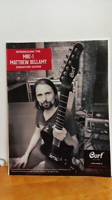 CORT GUITARS MBC-1 MATT BELLAMY GUITAR PRINT AD - 11 X 8.5  5