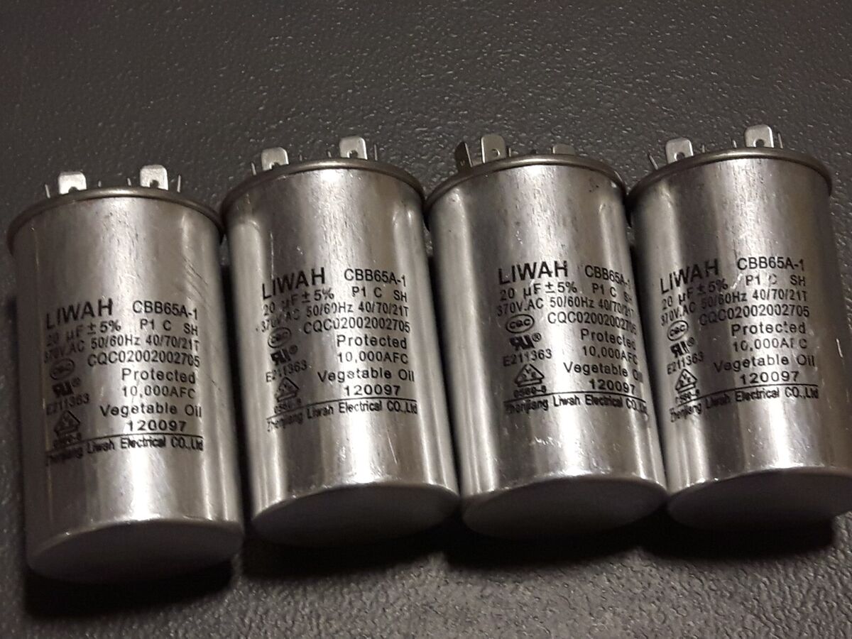 4 LIWAH CBB65A-1 MOTOR STARTING CAPACITORS 20pF 370VAC 50 4 LIWAH CBB65A-1 MOTOR STARTING CAPACITORS 20pF 370VAC 50