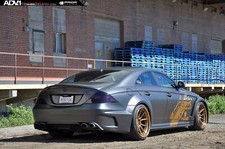 Cars mercedes cls55 prior design matt black adv1 Desk Mat Stitched
