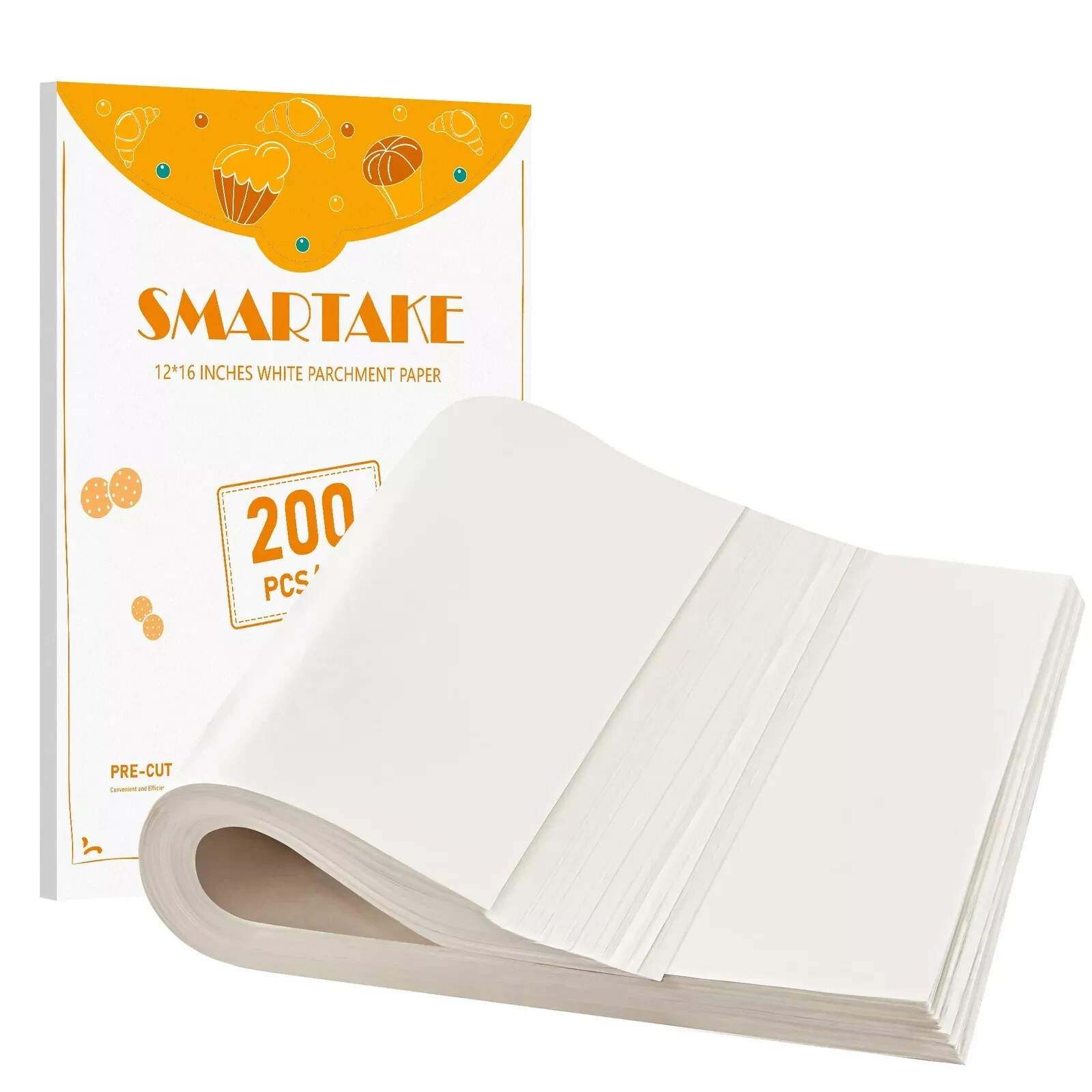 Precut Parchment Paper Baking Sheets 12x16