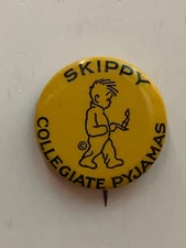 1930’s Skippy Collegiate Pyjamas Cartoon Character Advertising pin