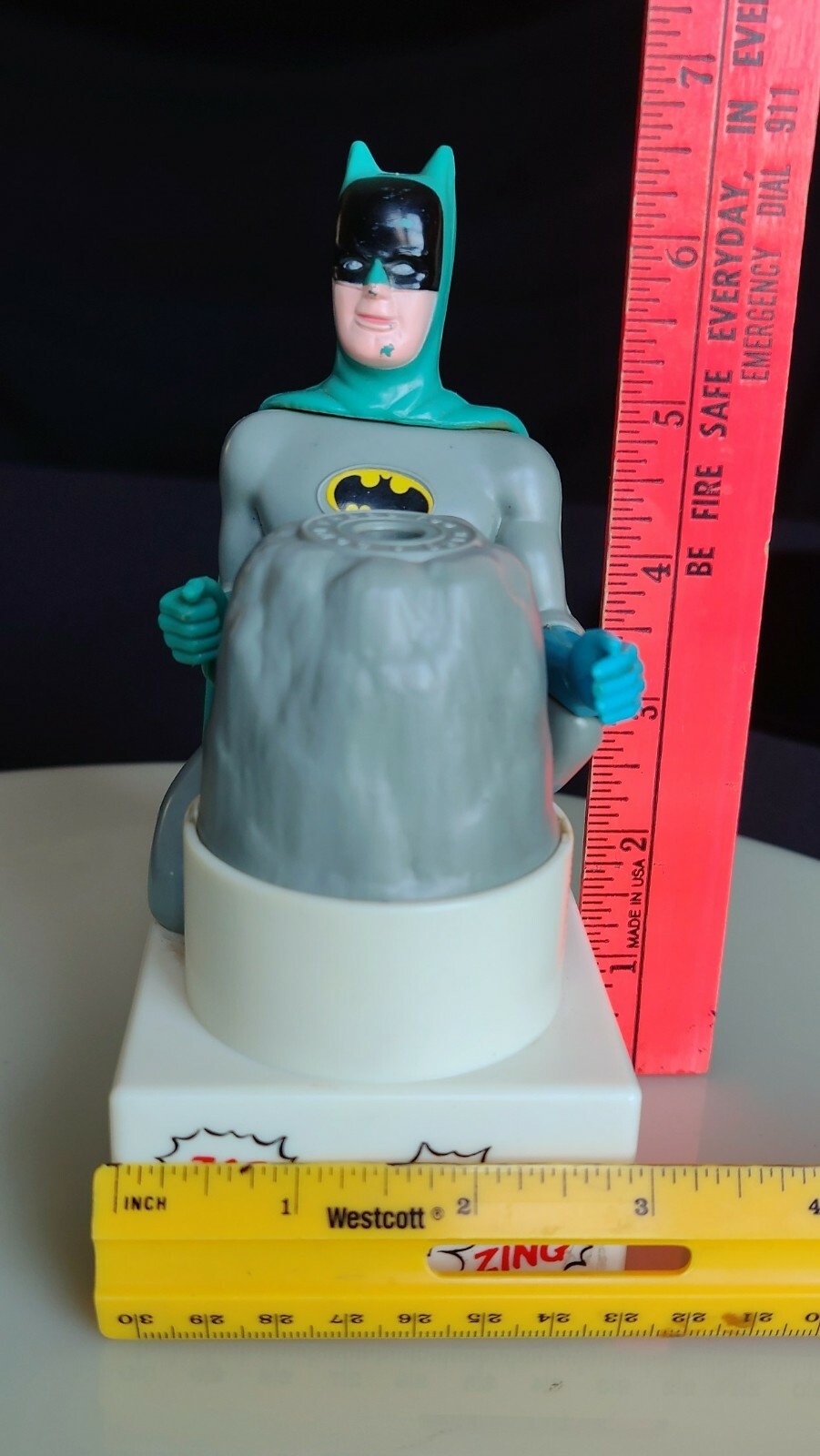 VINTAGE BATMAN PENCIL SHARPENER - 1977 - WORKS - GOOD CONDITION | eBay