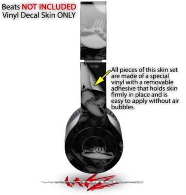 Skin for Beats Solo HD Headphones Skulls Confetti White by
