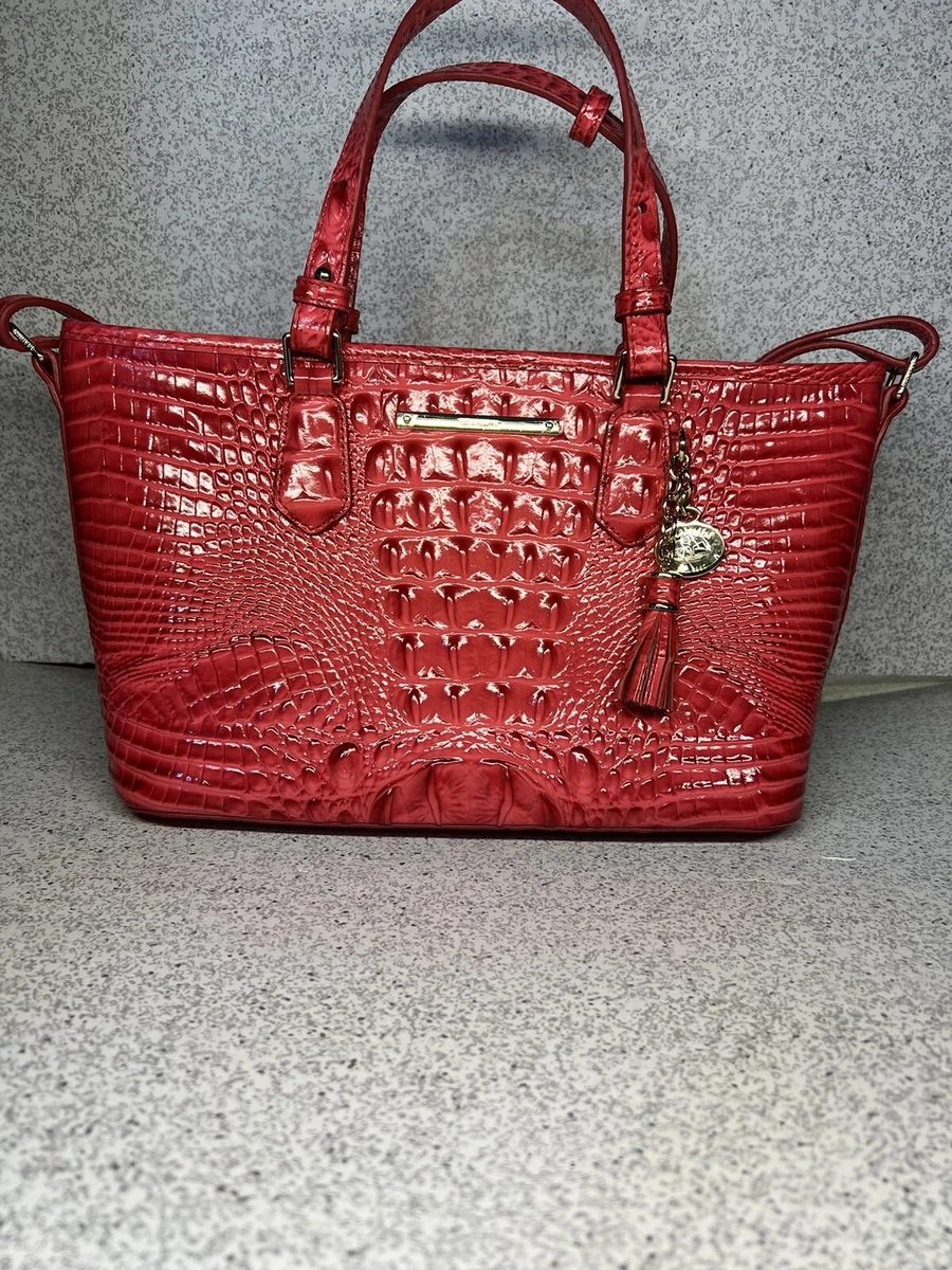 Brahmin Hot Pink Purse with gold hardware