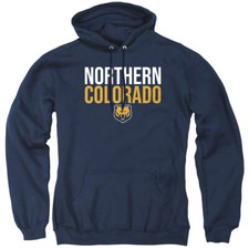 University of Northern Colorado Adult Pullover Hoodie Stacked, Navy, S-3XL