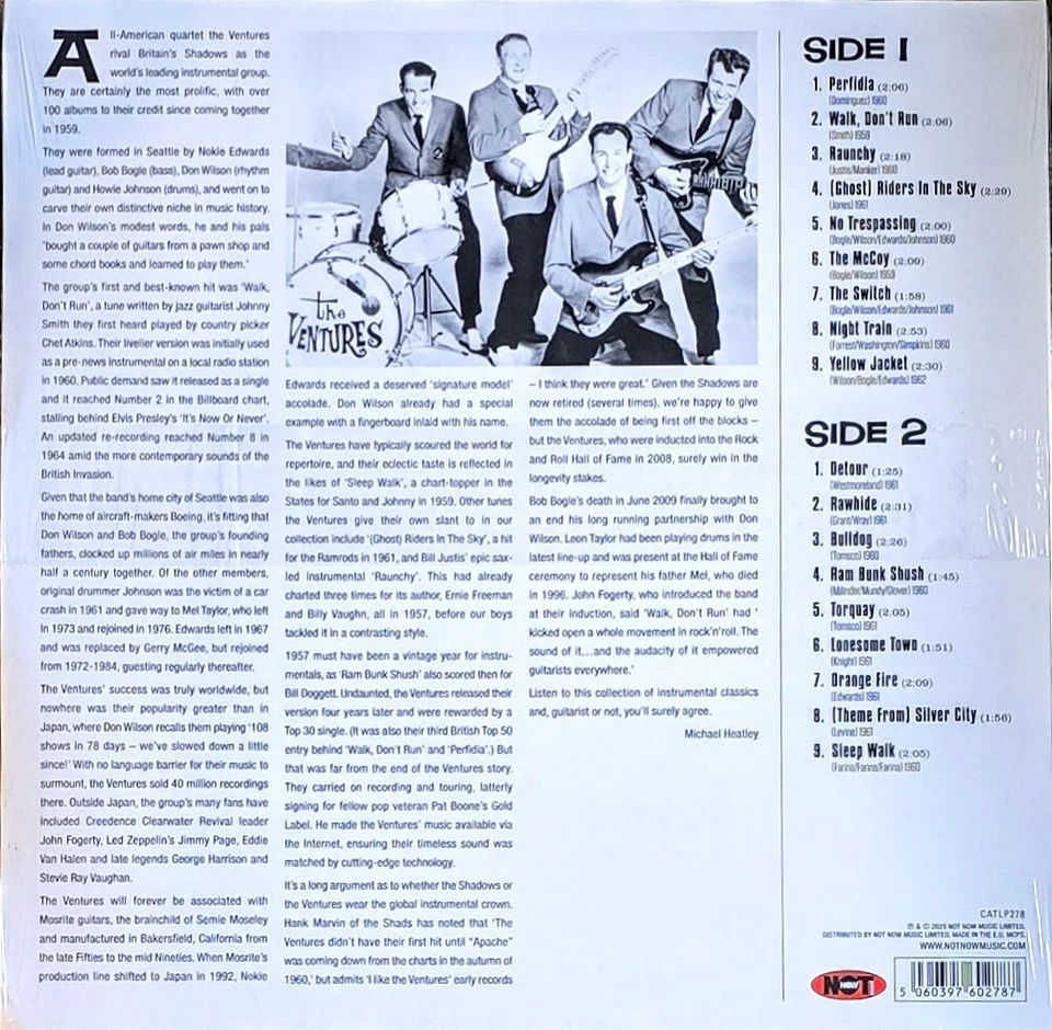 THE VENTURES WALK DON'T RUN BEST OF THE VENTURES - 180-GRAM VINYL LP " NEW " - Image 2 of 2