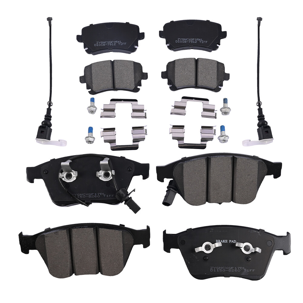 Brake Pads Set Front & Rear For 2004-18 Bentley Continental Gt Gtc & Flying Spur