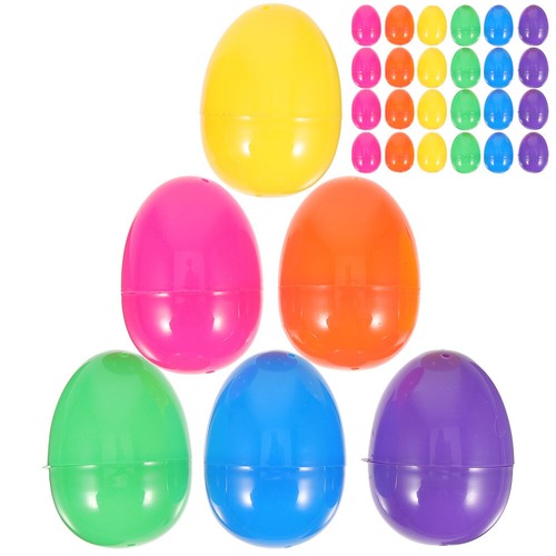 50 Pcs DIY Projects Lovely Eggs Easter Toy Toddler Plastic Fillable - Picture 2 of 12