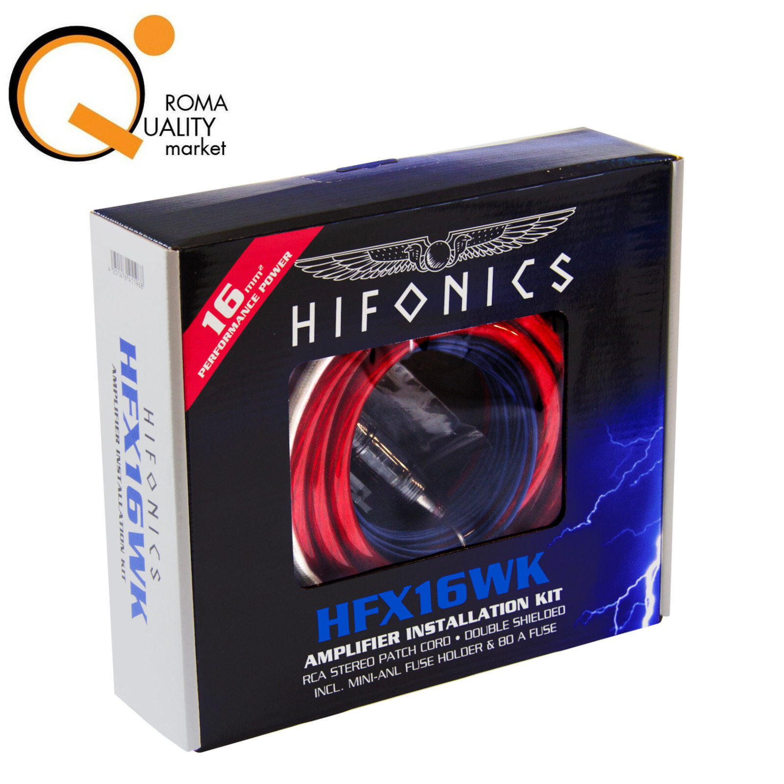 Cavi Alimentazione Auto Hifonics HFX16WK 16mm2 | Kit Installazione