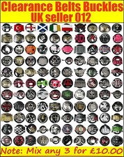 Any 2 mixed Men's Western Leather Belt Buckles Metal 38mm